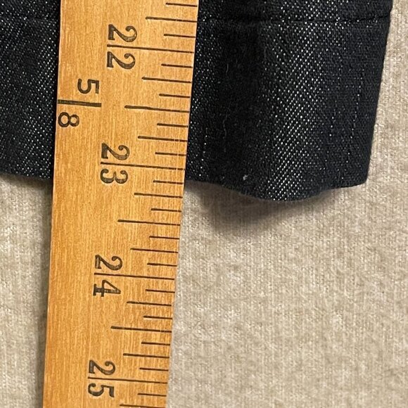 Cato Denim Jacket Women's XL Black Pockets Silver Metallic Thread - Picture 7 of 11